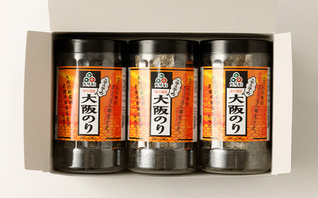 泉州産 稀少  大阪のり 味付のり 秘伝だし 3個セット ｜ のり 海苔 国産 味付き 味付け セット