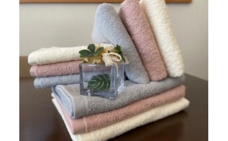 【抗ウイルス加工】 バス ＆ フェイス タオル 3枚 セット ( グレー )