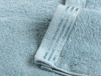 【 シルキーイエロー ＆ シルキーイエロー 】 トリプルボーダー シャワータオル 2枚 ＆ ハンドタオル 2枚 セット SP-50