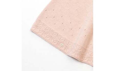 【さくらねずみ（洛陽染）】 麻の葉柄 マント co-w90-81【7営業日程度で発送】| ベビー ベビー服 赤ちゃん 羽織り フード オーガニックコットン 綿 出産祝い ギフト 新生児～2歳 日本製