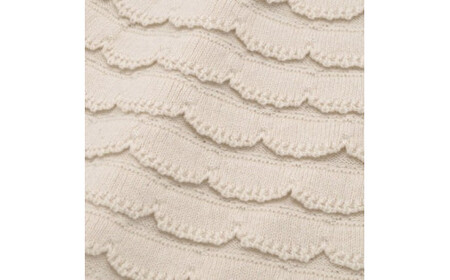 ふんわりセット シェルマント と 6重ガーゼミニケット co-s09【7営業日程度で発送】| ベビー ベビー服 赤ちゃん ニット マント 羽織り スーピマオーガニック綿 ガーゼ ブランケット 新生児～2歳 日本製