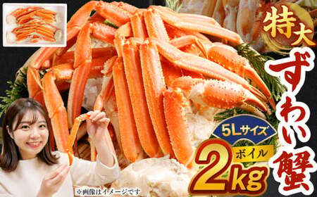 ボイル ズワイ蟹 特大サイズ 5L 2kg  ｜ 海鮮 カニ かに 蟹 ズワイガニ 冷凍