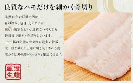 のぞみ水産 活〆 骨切り 生鱧 500g 【2026年5月上旬から12月上旬発送予定】