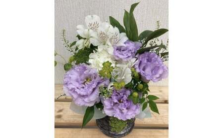 【指定日必須】 お供え フラワーアレンジメント【紡】