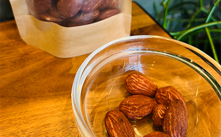 自家焙煎アーモンド ／ ナッツ ロースト 180g ROOT3 COFFEE 甘み 香り 風味 濃厚 イタリア シチリア産 大阪府 No.131