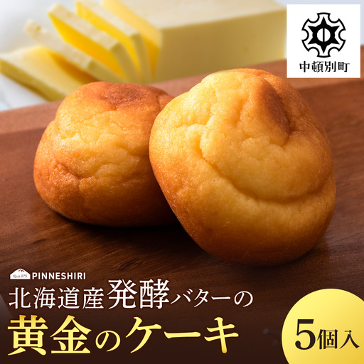 ケーキ 黄金のケーキ 5個 ≪道の駅ピンネシリ≫
