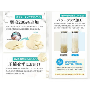 シングル羽毛布団 打ち直しリフォーム 本掛け セット 他社製品可 贅沢足し羽毛200g追加立体キルト【1506379】