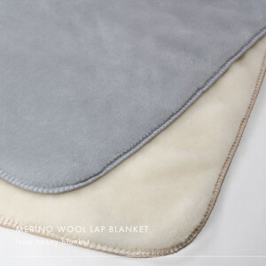 【メリノウール ひざ掛け ナチュラルホワイト】70×100cm 大阪府忠岡町産【1512542】