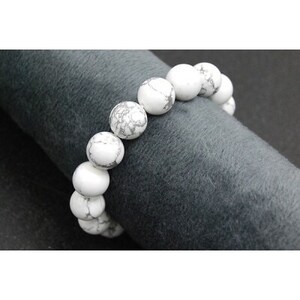 ハウライト/マグネサイト「純粋・無垢」天然石/半貴石 ブレスレット【1653212】