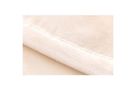 綿100%綿毛布シングルサイズ・ベージュとピンクのセット【1052973】