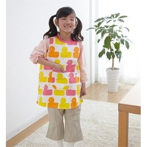 nordic+japan 子どもエプロン (キッチン・ツボミ・ブラック)※ブロード素材【1107739】