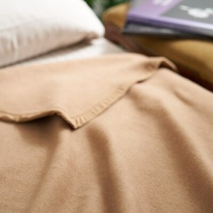 キャメル毛布 ハーフサイズブランケット 140cm×100cm お昼寝にもどうぞ【1258877】