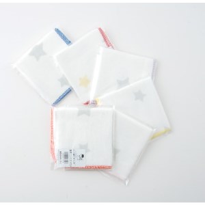 ガーゼハンカチ 色おまかせ 3枚セット【1263986】