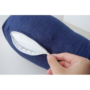 抱き枕 和晒ガーゼのカバー付き 145cm(ネイビー)【1264628】