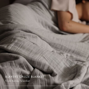 【8重ガーゼケット ベビーサイズ ナチュラルホワイト】85×115cm 大阪府忠岡町産【1324814】