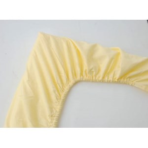 らくらく簡単 ボックスシーツ シングル (クリーム)　【1383440】