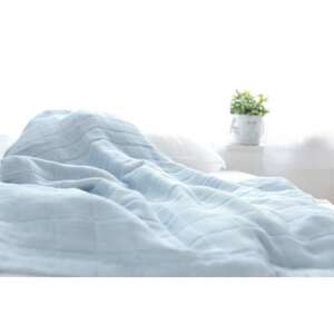 【わけあり】コーマ糸を使った綿100%4重ガーゼケット　ピンクブルー各1枚の2枚セット【1410752】