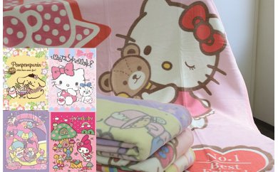 005_002 人気キャラクターイラスト入り 綿毛布