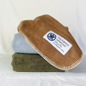 スビンゴールド綿毛布　オリーブ（009_5095）