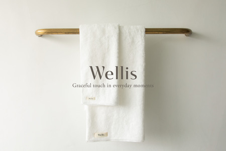 Wellis ウォッシュタオル ナチュラルホワイト ２枚（009_5120）