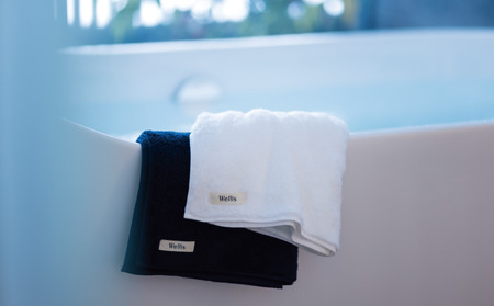 Wellis【極上の肌心地】バスタオル2枚　ギフトセット　ボルドー（009_5040_04）