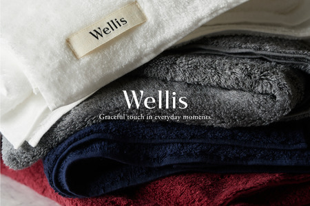 Wellis　バスタオル2枚　ランドリーバッグ付き　（009_5140）