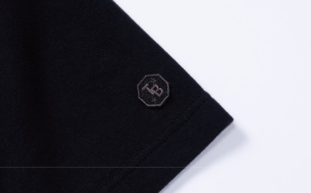 橘織物　SHORT-SLEEVED T-SHIRT Black （009_5226）