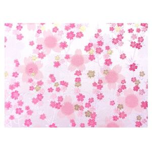 千糸繍院 見開き御朱印帳 桃色零桜 西陣織 金襴装丁 48ページ 見開き大判 1冊【1512447】