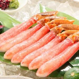 【500g:10本以上】かんたん生ずわい蟹しゃぶ生棒肉ポーション　〈殻剥き不要〉【配送不可地域：離島】【1572115】