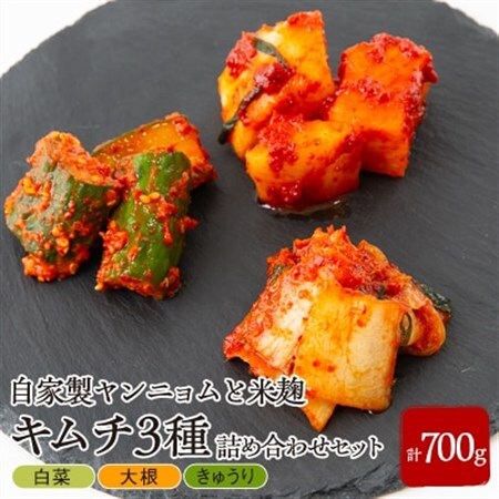 キムチ3種詰め合わせセット【配送不可地域：離島・北海道・沖縄県・東北・九州】【1634992】