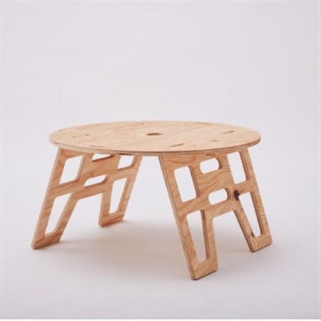 THE BARA +BARA Roundテーブル カラー:ナチュラル_雑貨・日用品 アウトドア用品 スポーツ・アウトドア用品 _【1325662】