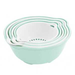 フラット　ザル・ボール6点セット　アクア【1270472】