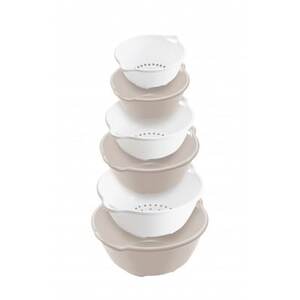 フラット　ザル・ボール6点セット　ベージュ【1270473】