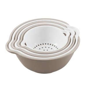 フラット　ザル・ボール6点セット　ベージュ【1270473】