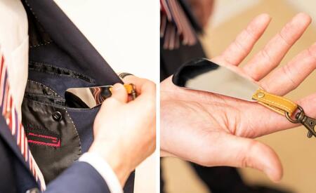 【職人手作り】携帯用靴べら ポケットサイズ 2点セット(XHERA)