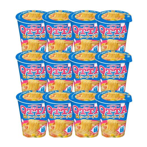 マルちゃん 即席麺セット 【関西限定商品】だしのきいた 赤いきつねうどん ×1ケース（12個入り）と MARUCHAN QTTA ミルキーシーフード味 ×1ケース（12個入り）