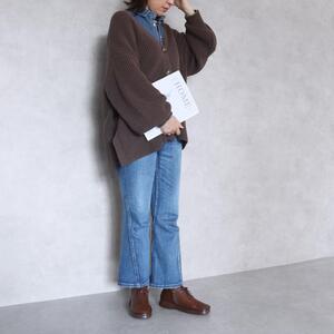 【職人手作り】 楽チンファスナー 日本製 ココット(COCOT) 23.5cm【ライトオーク】