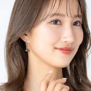 ブラックパール（タヒチ 黒蝶真珠） 8.0mm セミラウンド K10 イエローゴールド 30mm(M) フープピアス