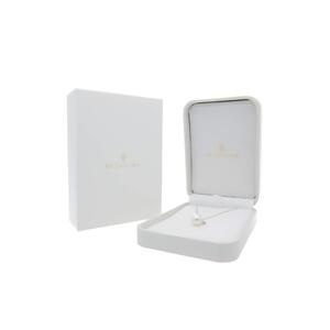 無調色 アコヤ真珠(日本) 8.0mm ダイヤモンド K10 イエローゴールド ペンダント ネックレス(チェーン付き)