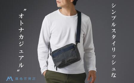 【BAGGY PORT】藤巻百貨店別注10ozシェルターダック×幌帆布のショルダーバッグ【カラー:カーキ】