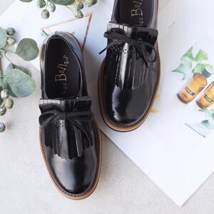 【職人手作り】超ソフト マニッシュシューズ 簡単きせかえキルトタンの2点セット【23.0cm】