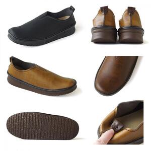 【職人手作り】すぽっと履けるデイリースリッポン(VIVIO)【ヴィンテージブラウン/26.5cm】