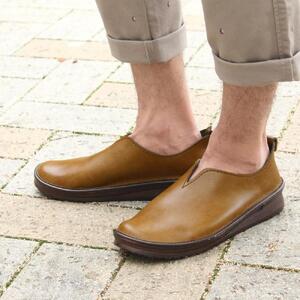【職人手作り】すぽっと履けるデイリースリッポン(VIVIO)【ヴィンテージキャメル/24.5cm】