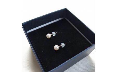 アコヤパール　ピアス　6-7mm 18金パーツ