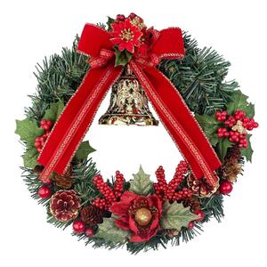 クリスマスリース 25cm レッド