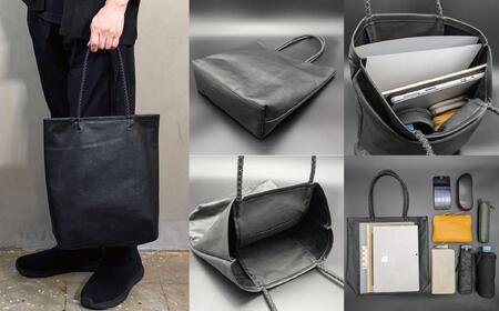 【-LESS PREVAIL】Revive/クッションコードトート M(ブラック) PSTB-6001