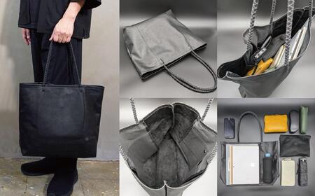 【-LESS PREVAIL】Revive/クッションコードトート L(ブラック) PSTB-6002