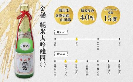 【無地熨斗】金稀 純米大吟醸四〇