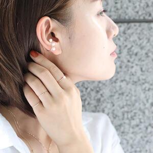 ベビーアコヤパールイヤーカフ【K18YG】