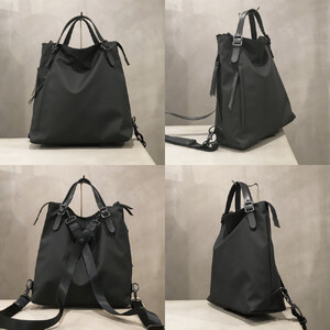 【-LESS PREVAIL】Matte トートリュック M PSTB-2001(ブラック)